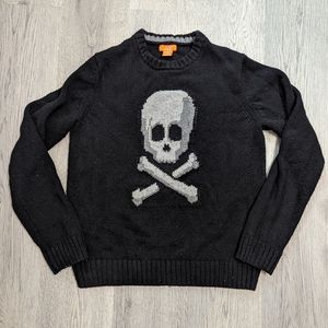 Vintage Joe Fresh Skull Sweater Cotton/Wool Size Medium (Unisex) Goth Alt